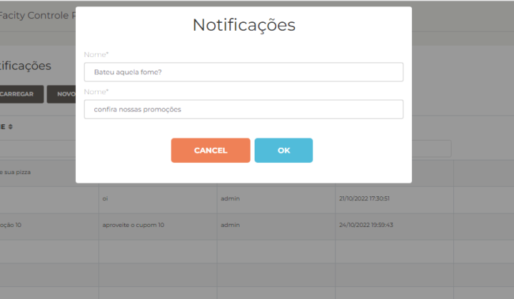Como criar e usar notificações? – Manual Facity Sistemas