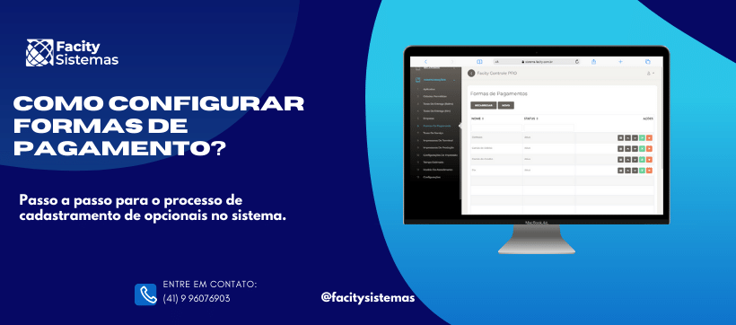 Como configurar formas de pagamento?