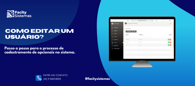 Como editar um usuário?