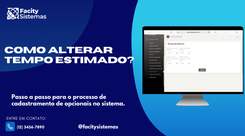 Como alterar tempo estimado?