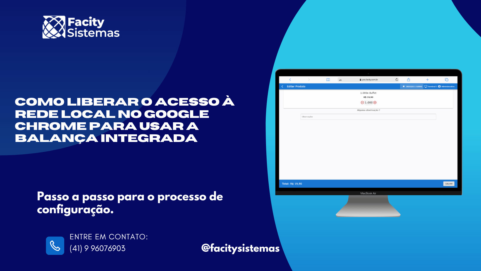 Como liberar o acesso à rede local no Google Chrome para usar a balança integrada